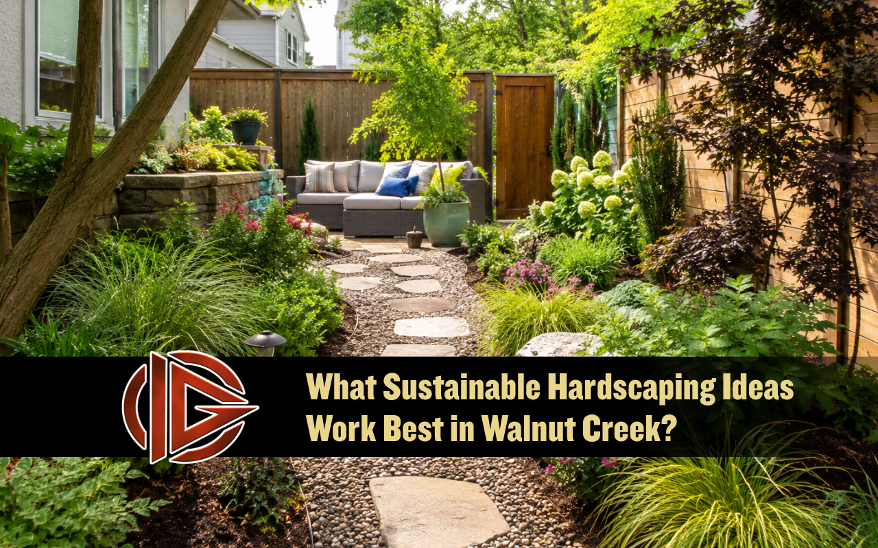 Sustainable hardscaping ideas for a Walnut Creek backyard