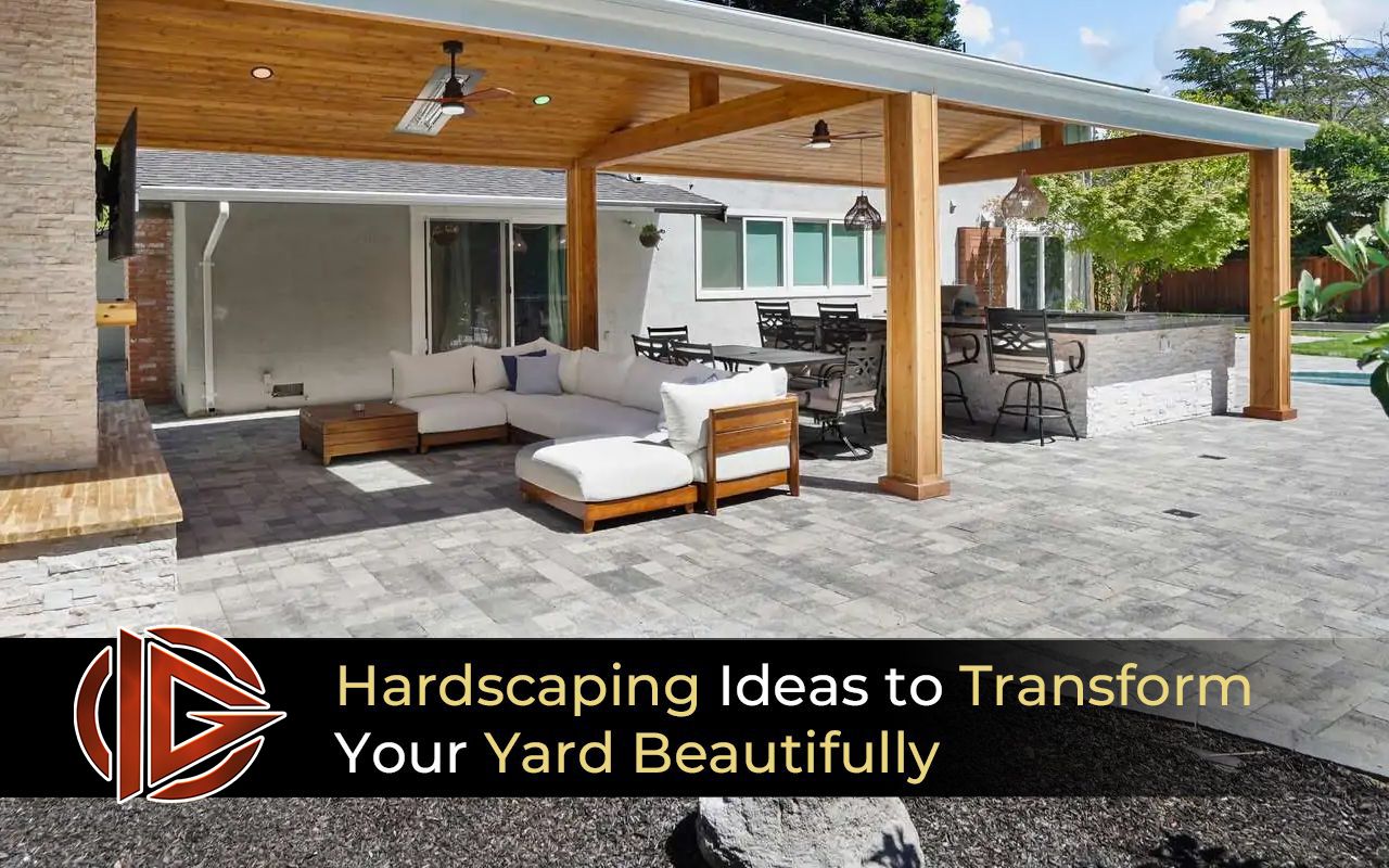 Stone patio hardscaping idea to upgrade your yard