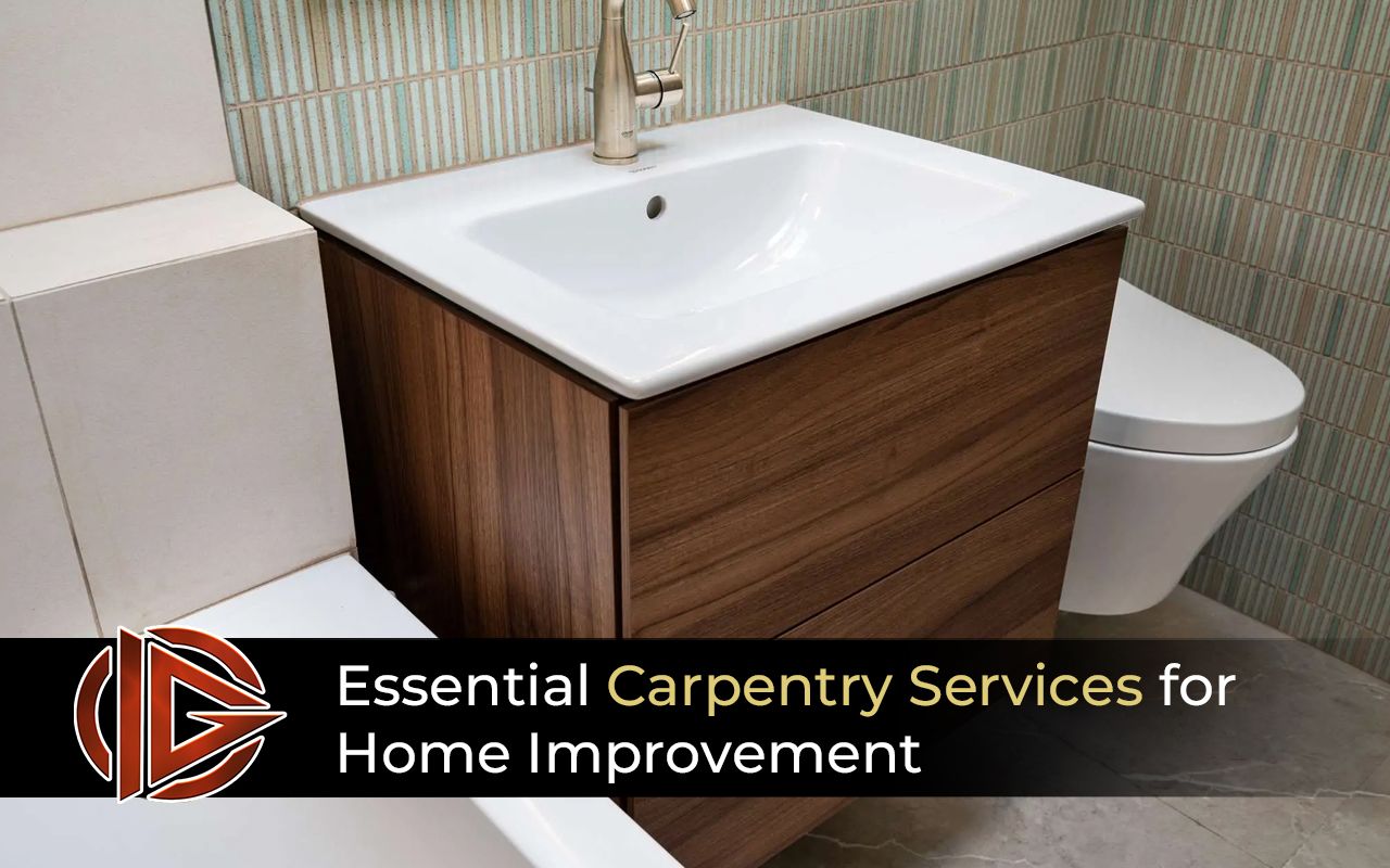 Professional trim installation in home carpentry