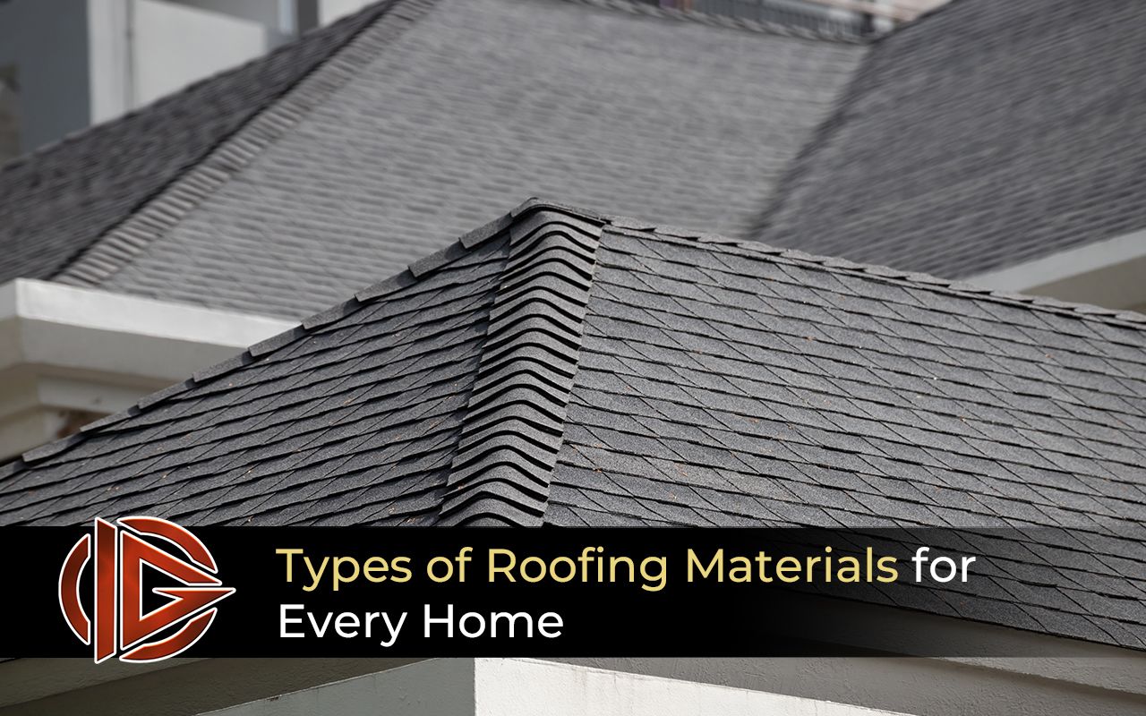 Close-up of asphalt shingles on a pitched residential roof