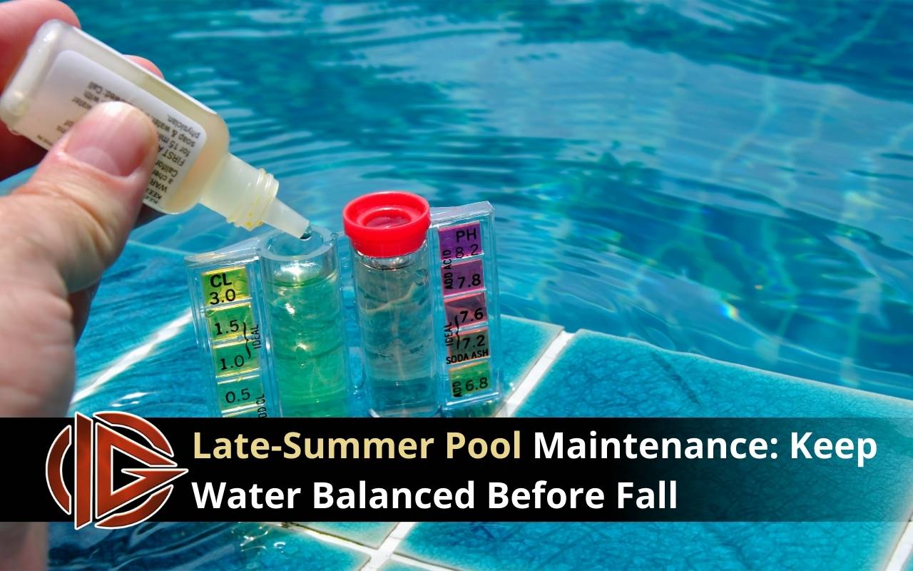 Pool owner testing late summer water in Walnut Creek