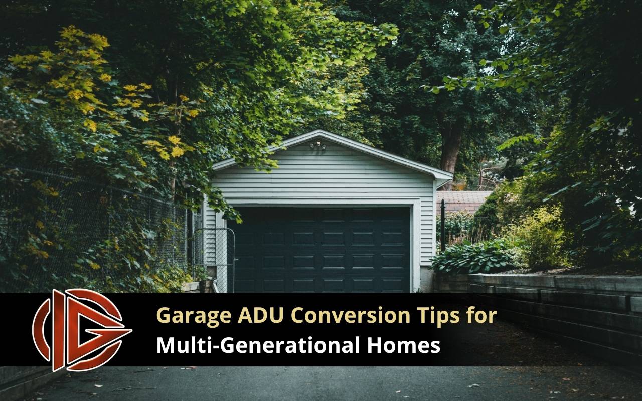 Modern garage ADU design for multi-generational living