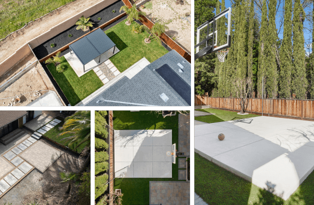 Landscape design services planning backyard layout in Pleasanton