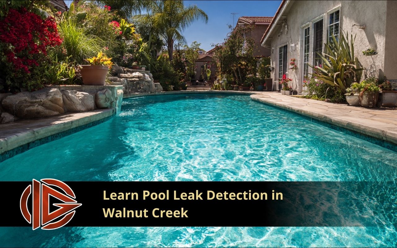Pool Leak Detection in Walnut Creek by checking daily waterline changes in a backyard pool