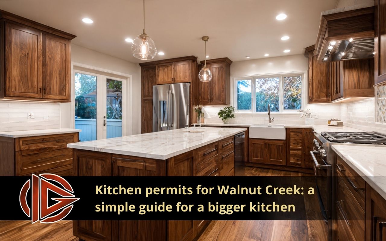 Kitchen permits for Walnut Creek for sink and dishwasher plumbing line changes