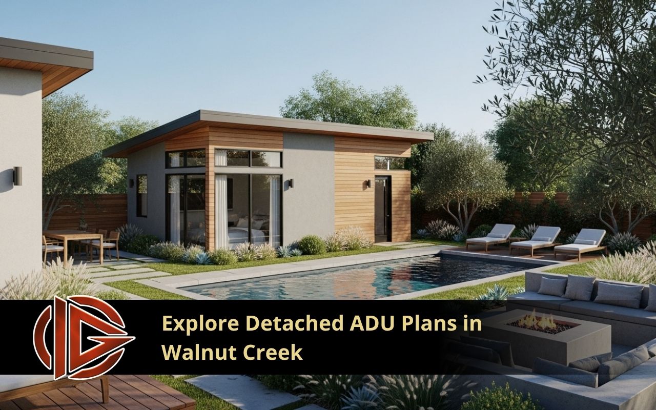 exterior view for detached adu plans in walnut creek