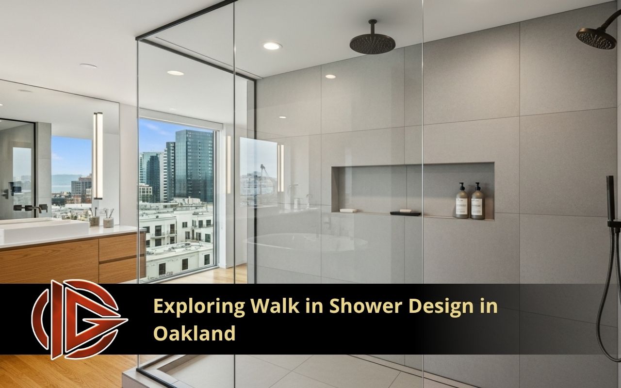 modern walk in shower design in oakland with clean glass layout