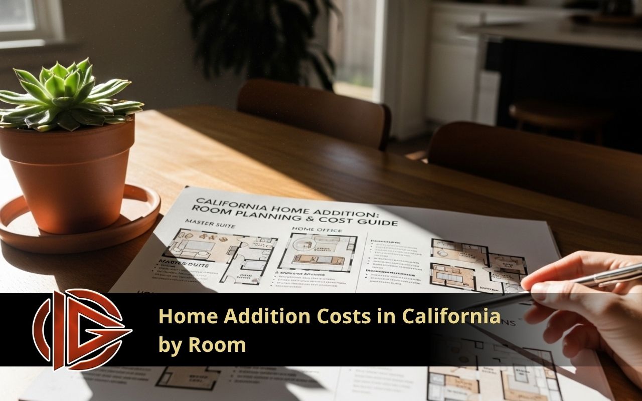 Home addition cost in California room planning guide