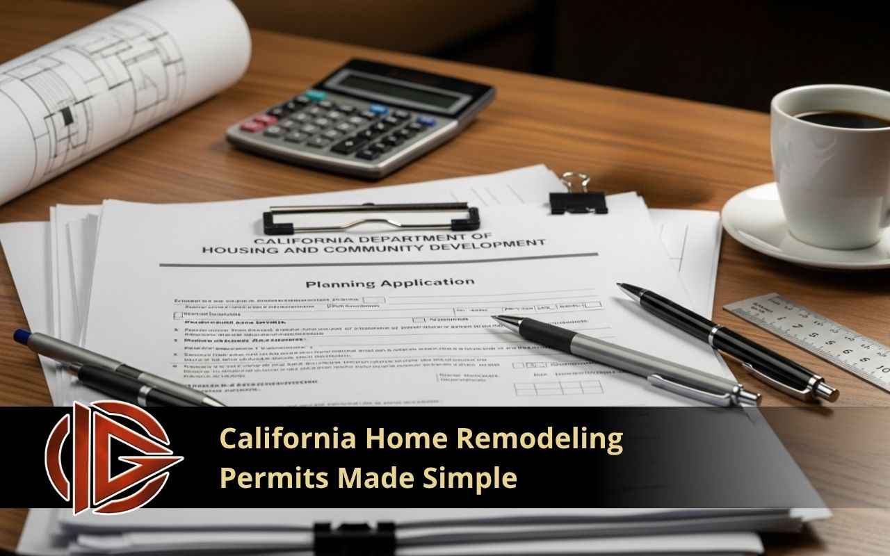 Home remodeling permits in California planning documents