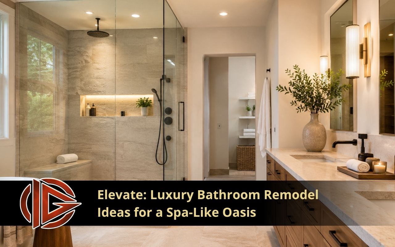 Luxury bathroom remodel ideas for a spa-style shower with calm finishes