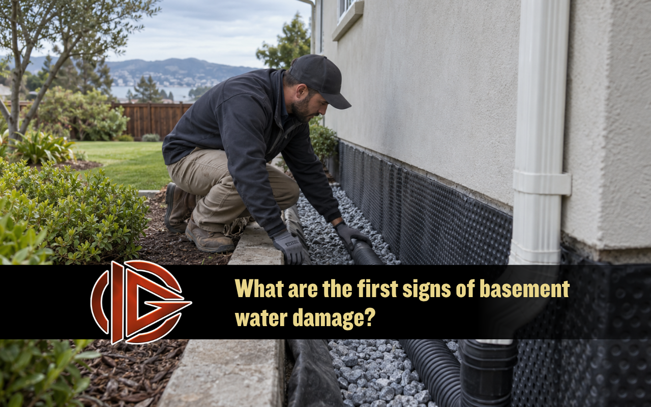 asement waterproofing Bay Area homes with exterior drainage inspection