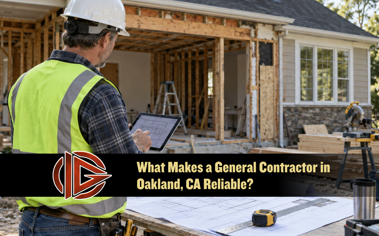 General contractor in Oakland, CA reviewing a residential renovation project scope
