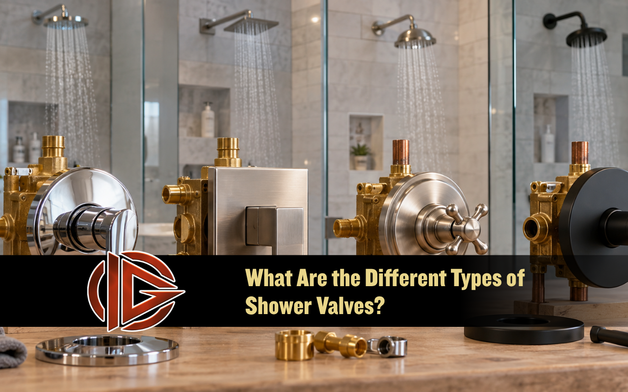 Comparison of common shower valve types for bathroom remodeling